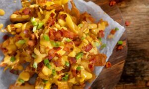 How to eat: loaded fries 1