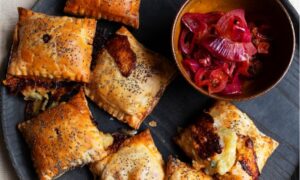 Recipes for onion pickle, stilton puffs and roast duck salad