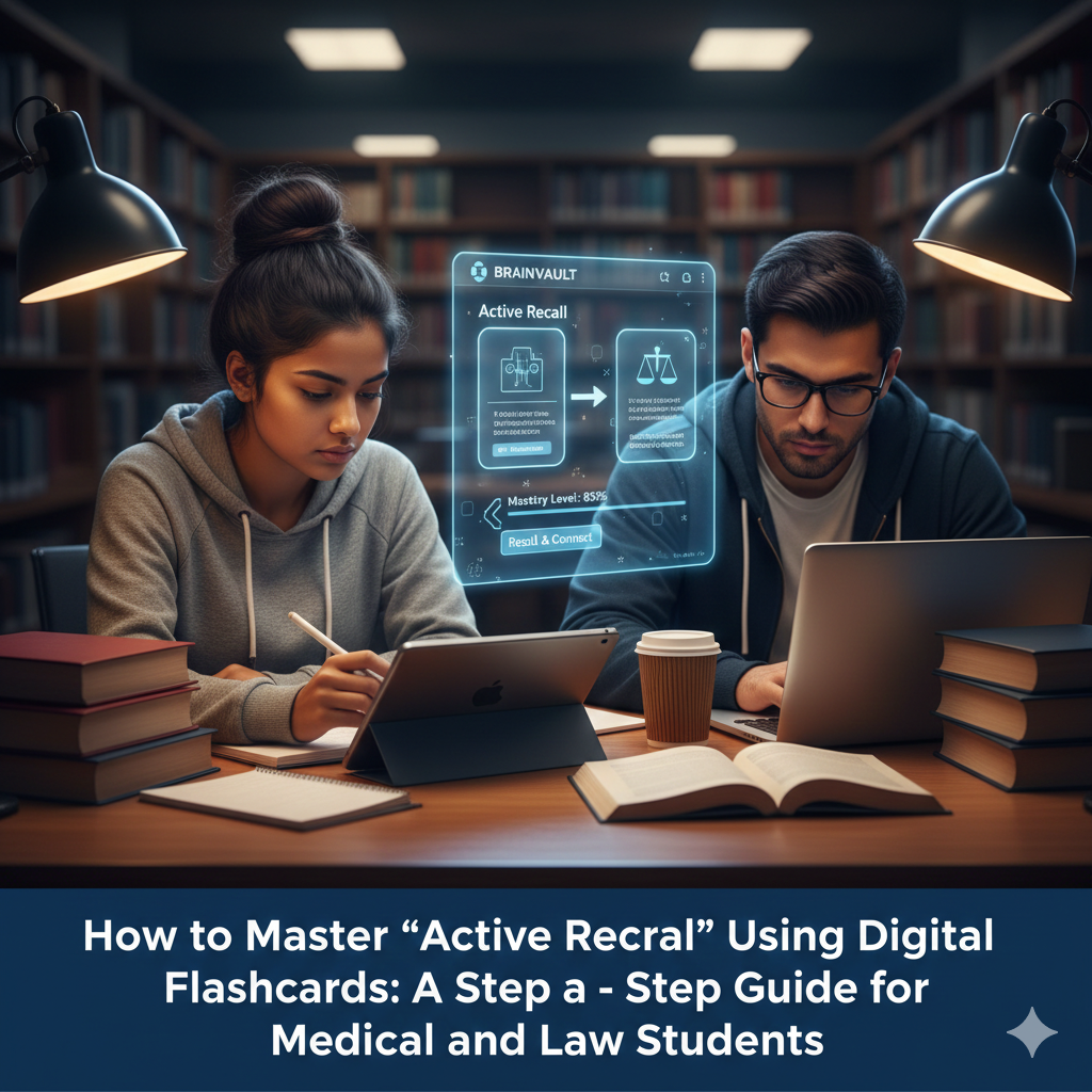 How to Master "Active Recall" Using Digital Flashcards: A Step-by-Step Guide for Medical and Law Students