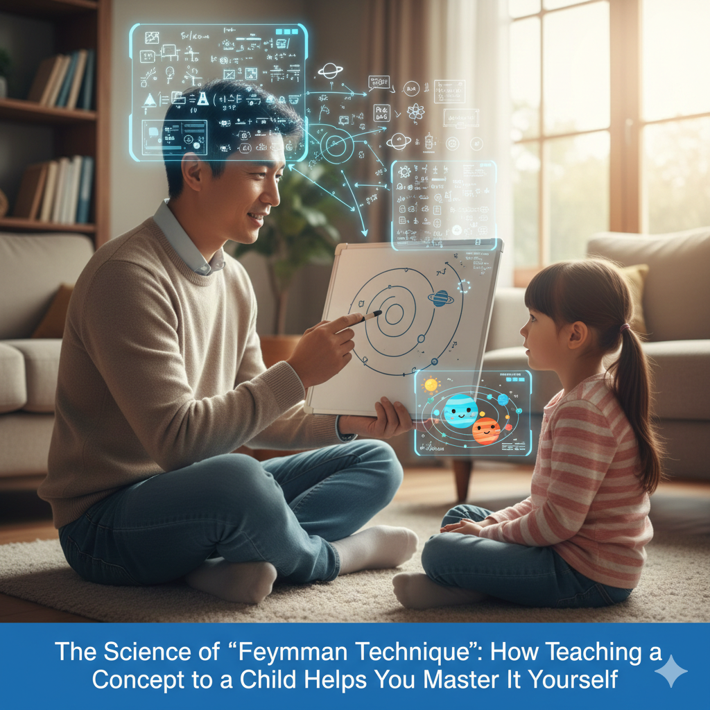 The Science of "Feynman Technique": How Teaching a Concept to a Child Helps You Master It Yourself.