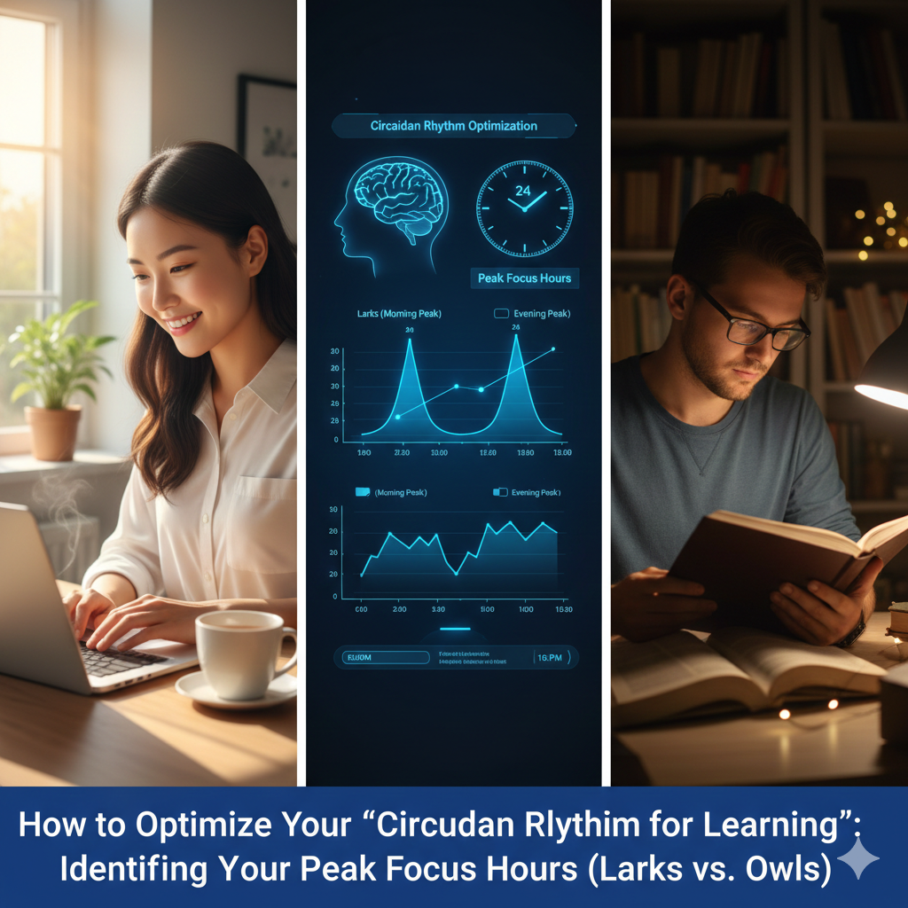 How to Optimize Your "Circadian Rhythm for Learning": Identifying Your Peak Focus Hours (Larks vs. Owls).