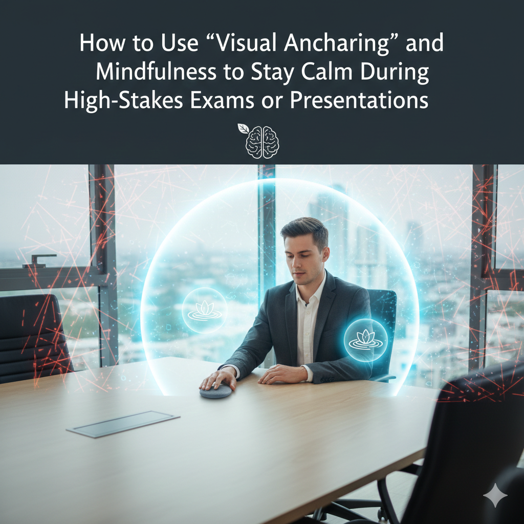 How to Use "Visual Anchoring" and Mindfulness to Stay Calm During High-Stakes Exams or Presentations.
