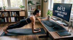 Combining Pomodoro Work Sessions with Iso-Hold Core Exercises for Remote Professionals