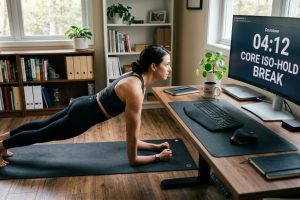 Combining Pomodoro Work Sessions with Iso-Hold Core Exercises for Remote Professionals