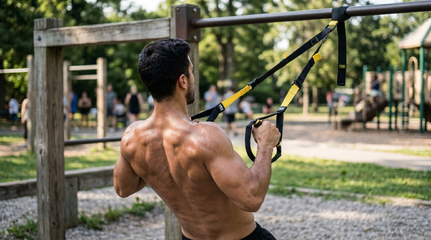 Adjusting Suspension Strap Heights to Target Lower Traps Instead of Lats During Rows