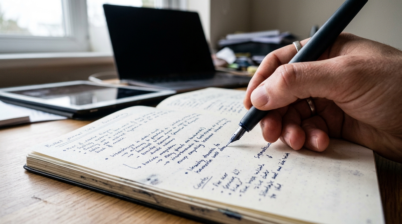 Minimizing Note-Taking Friction: Why Analog Capture Beats Digital Tools During Flow States
