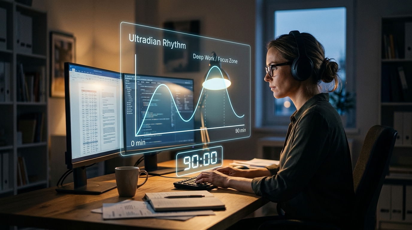 The Ultradian Rhythm vs The Pomodoro Technique: Aligning Deep Work with Natural 90-Minute Brain Cycles