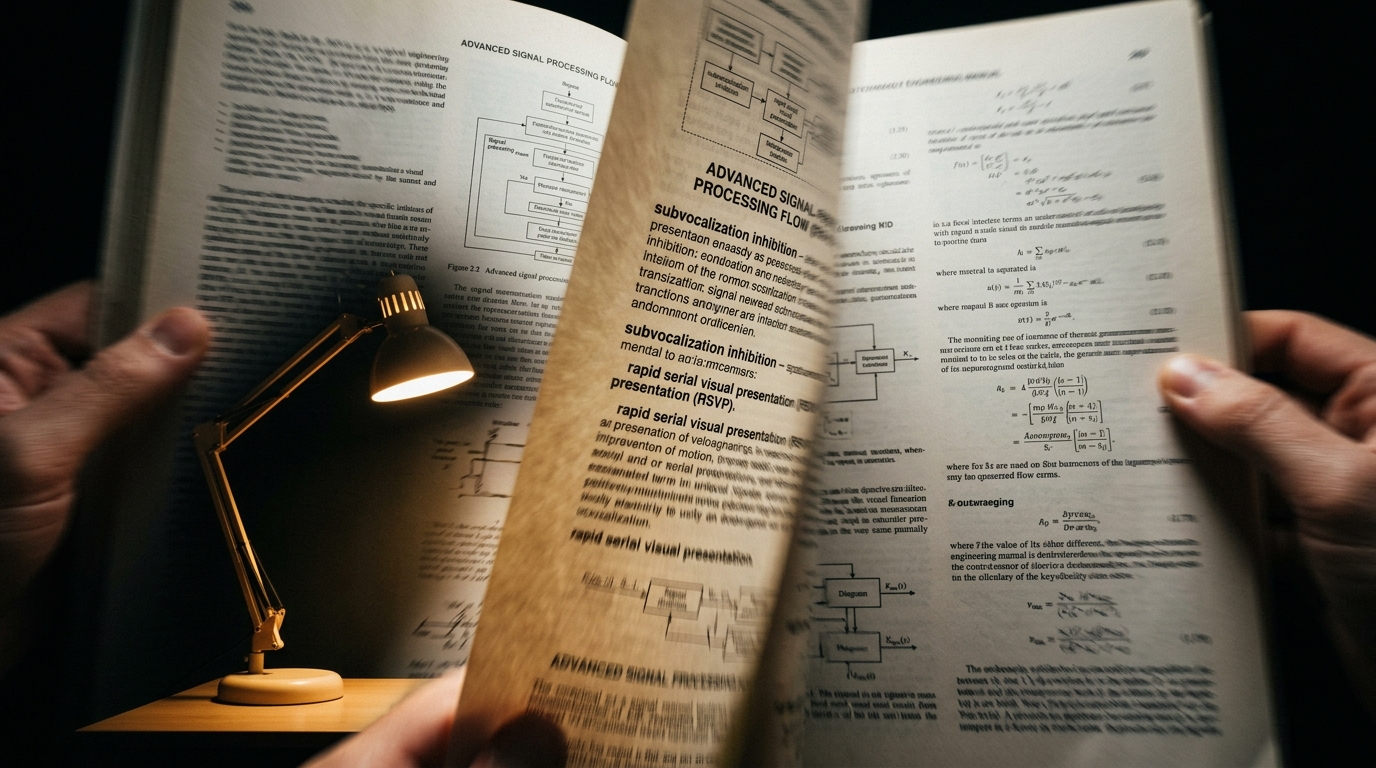 Eliminating Subvocalization: Does Speed Reading Actually Destroy Deep Comprehension of Technical Material?