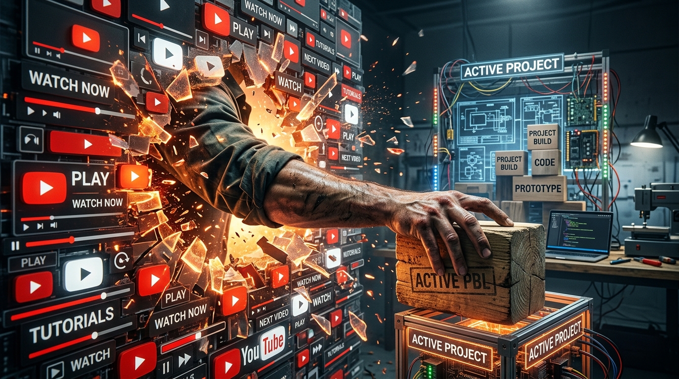 The Tutorial Trap: Structuring Project-Based Learning to Escape Passive Consumption Habits